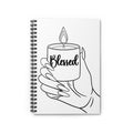 Color-Your-Own 'Blessed' Spiral Notebook- Empowering DIY Journal for Women