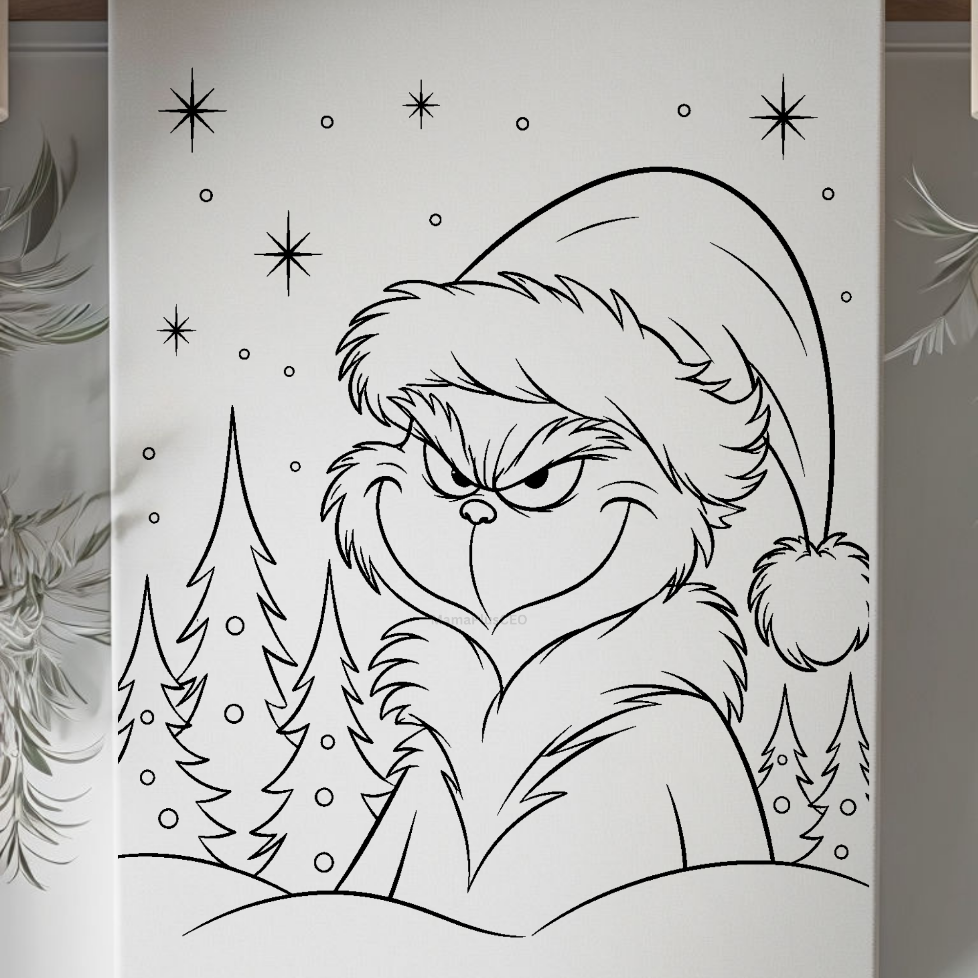 Press & Paint - Grinch - Christmas