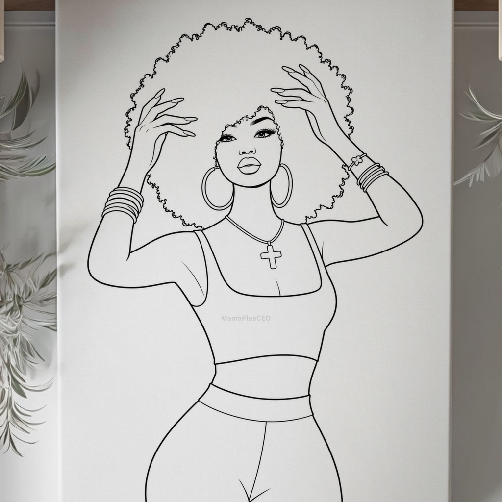 Press & Paint - Afro Queen - Ladies Night