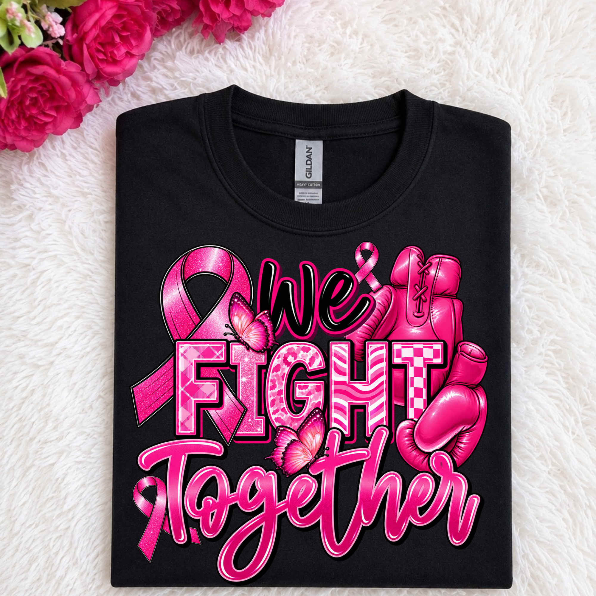 T-shirt We Fight Together Breast Cancer Awareness