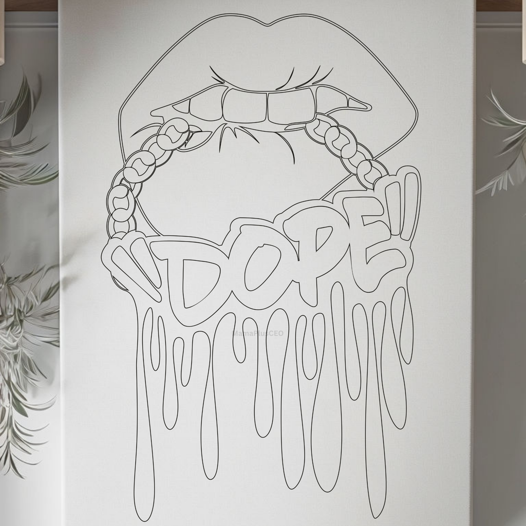 Press & Paint - Dope Lips Dripping - Ladies Night
