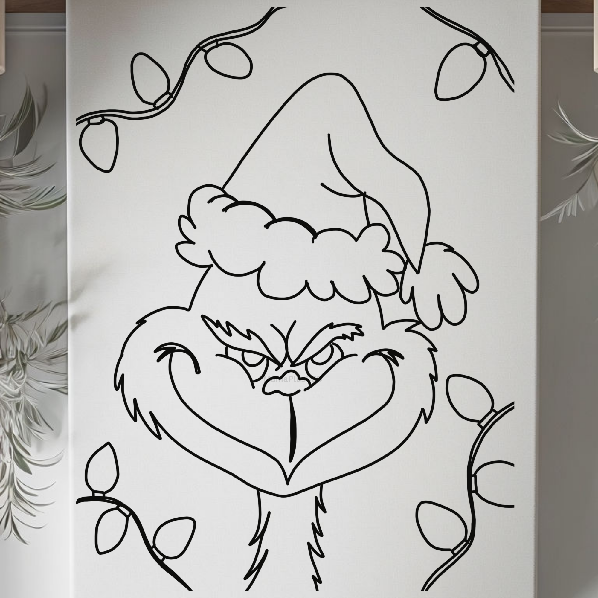 Press & Paint - Christmas Lights - Grinch