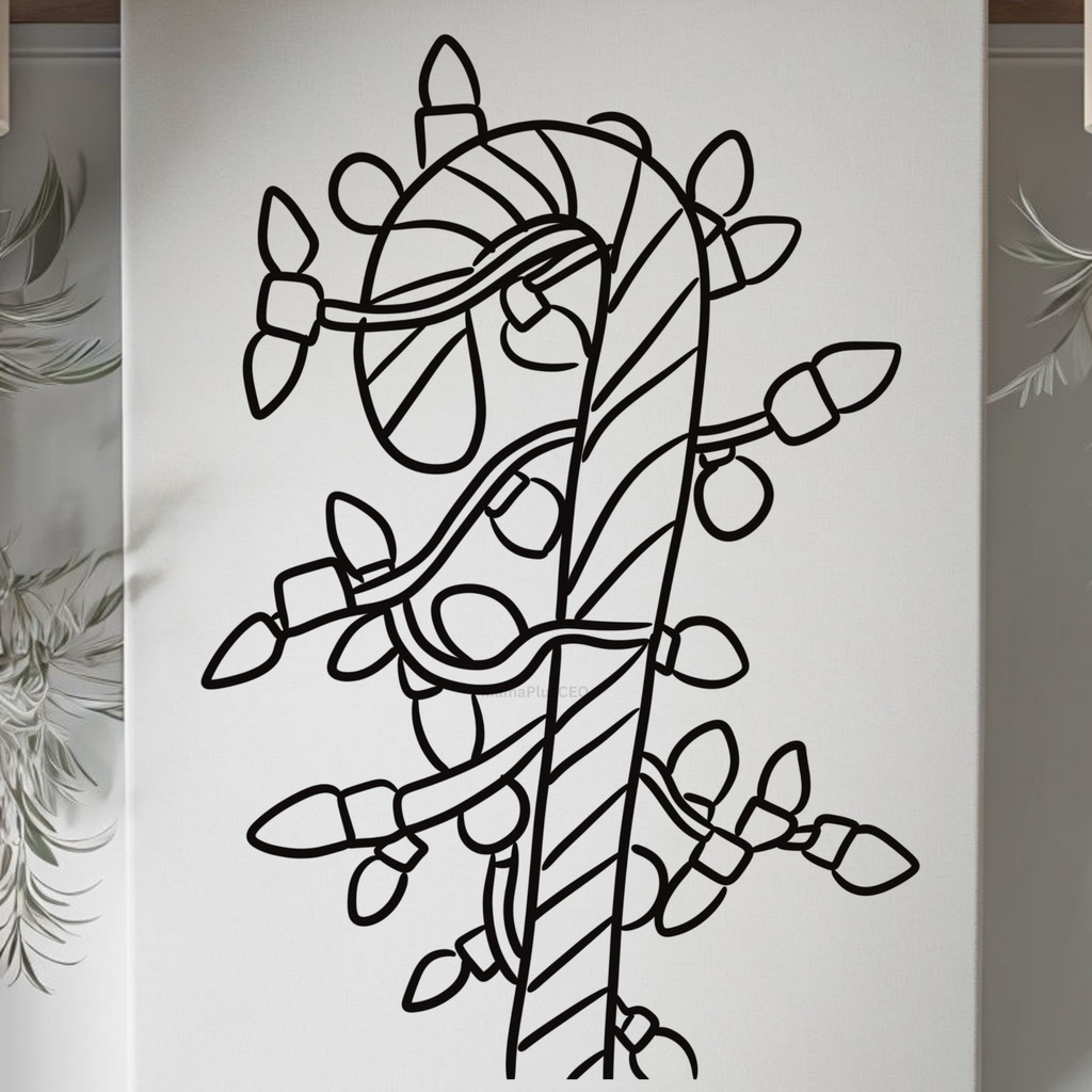 Press & Paint - Christmas Lights - Candy Cane