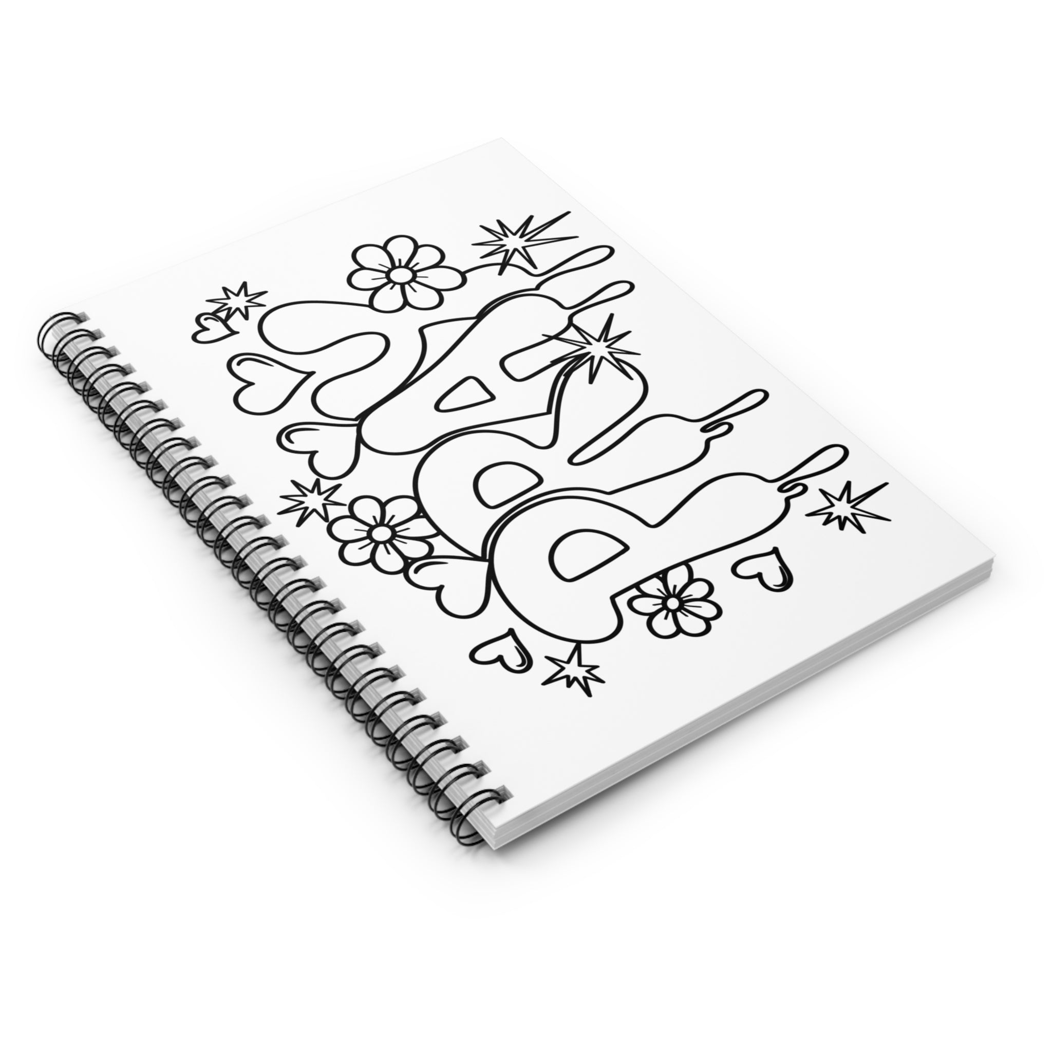 Color-Your-Own 'Pray' Notebook- Empowering DIY Journal for Women