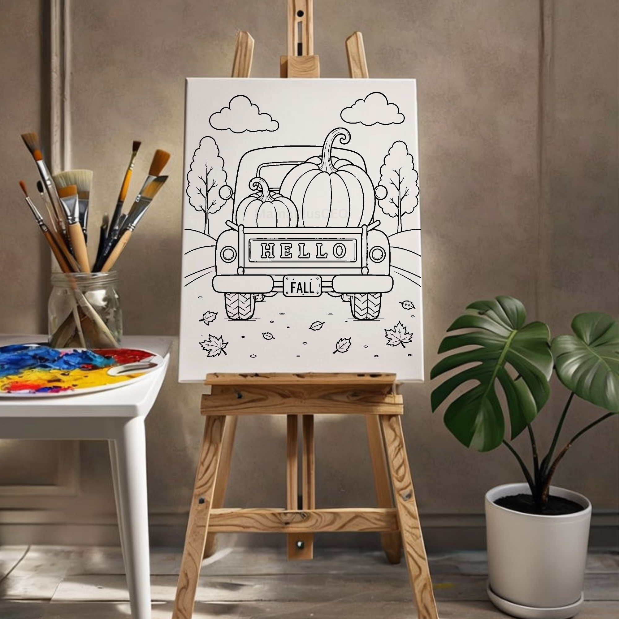 Press & Paint - Hello Fall - Autumn