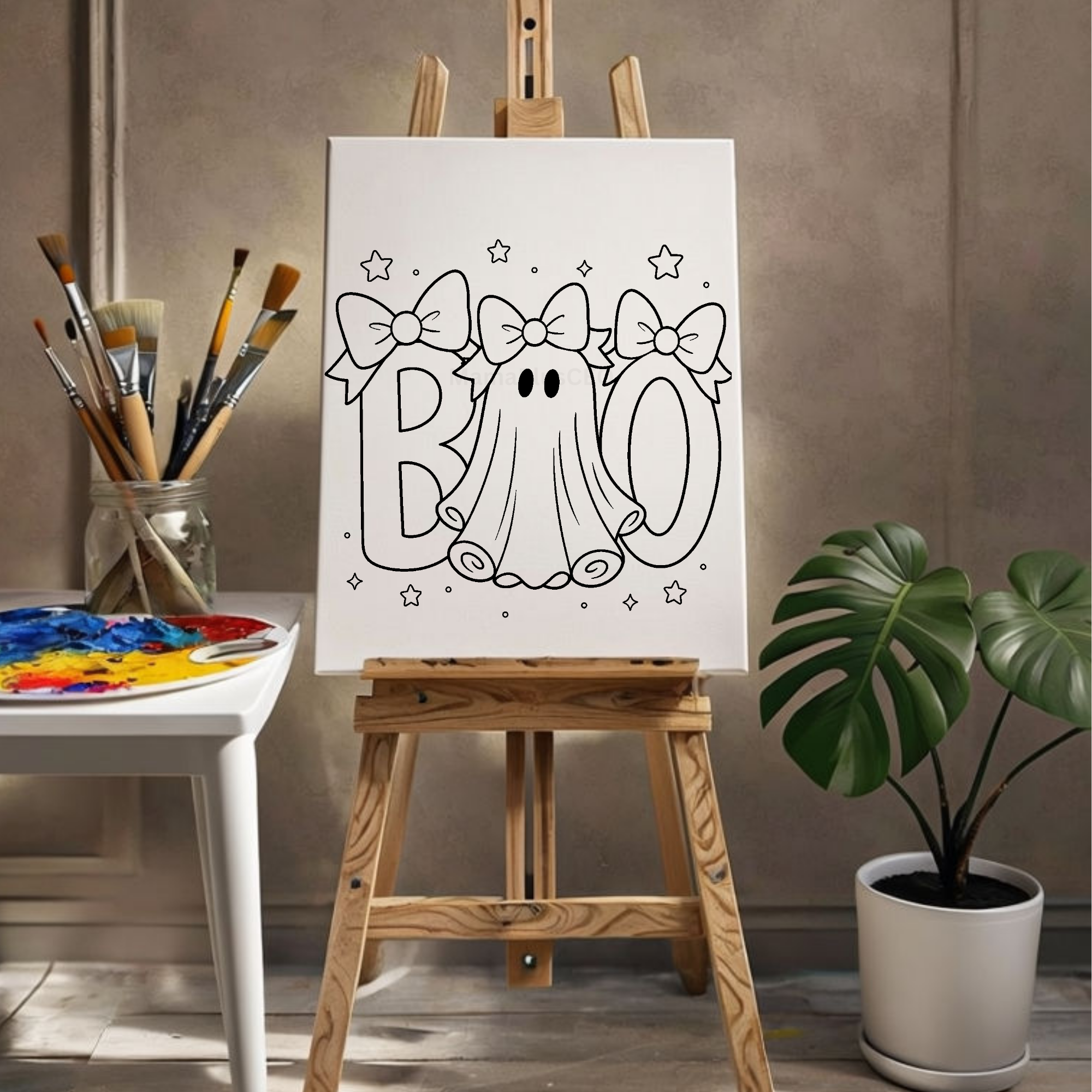 Press & Paint Kit - Boo Ghost - Halloween