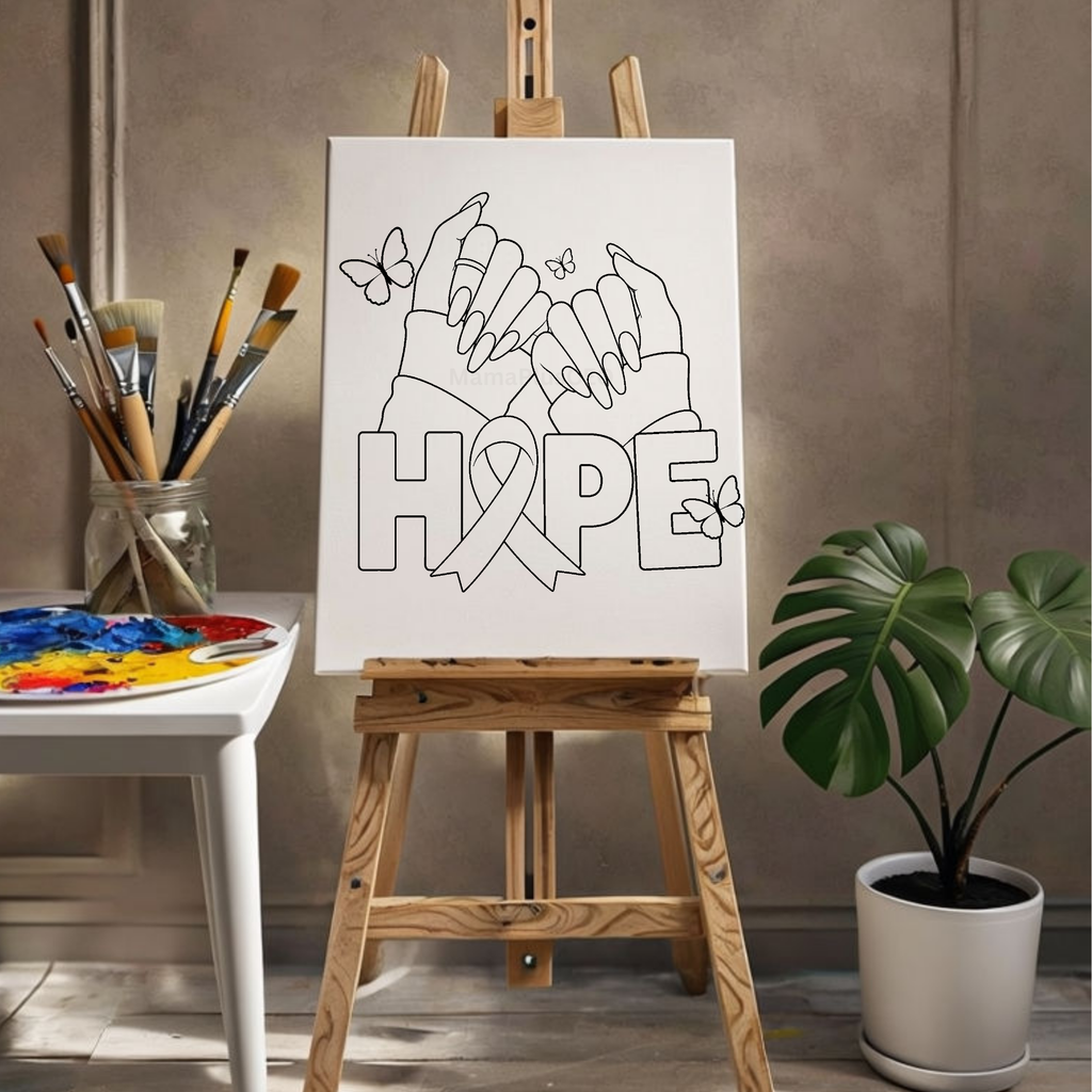 Press & Paint -Hope - Awareness