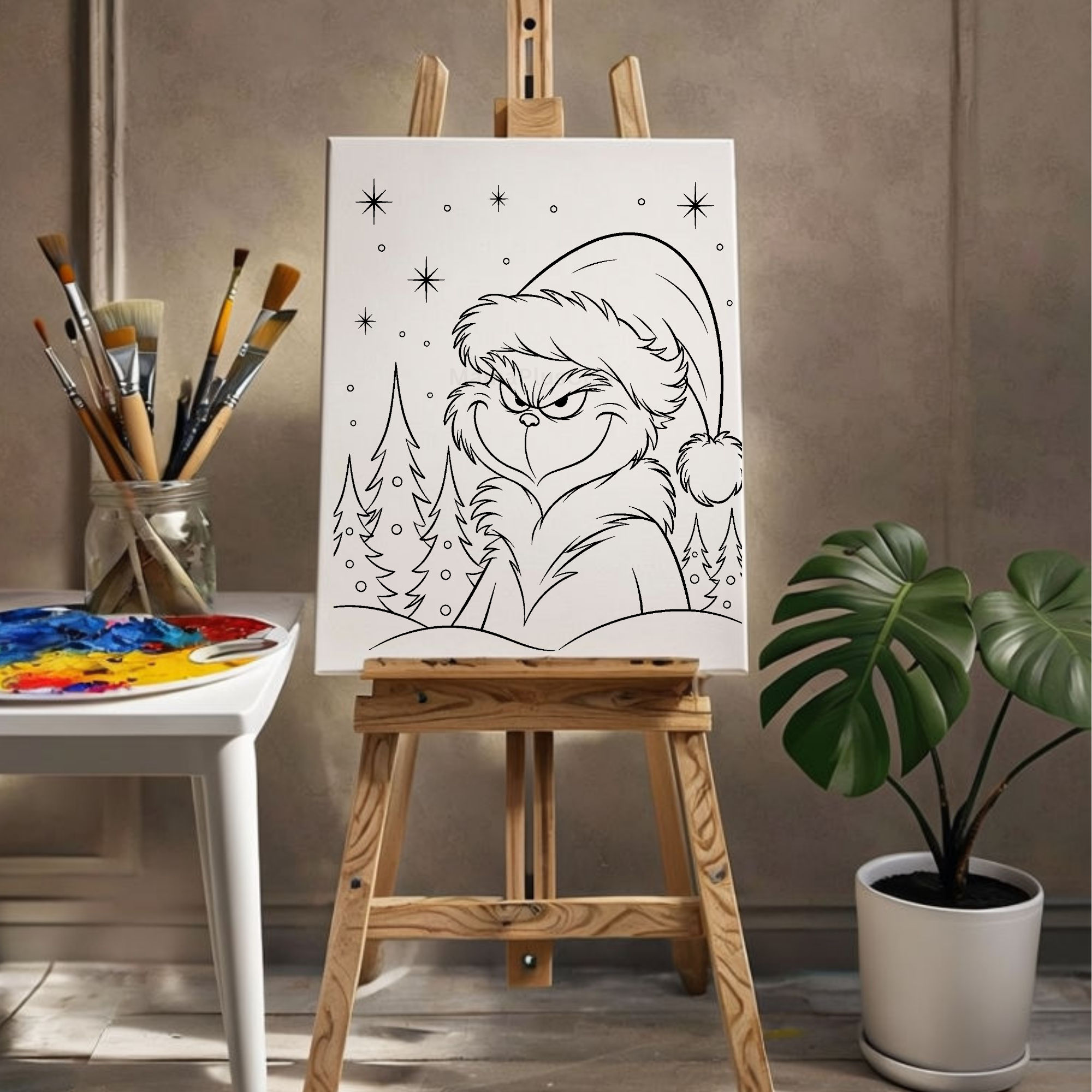 Press & Paint - Grinch - Christmas