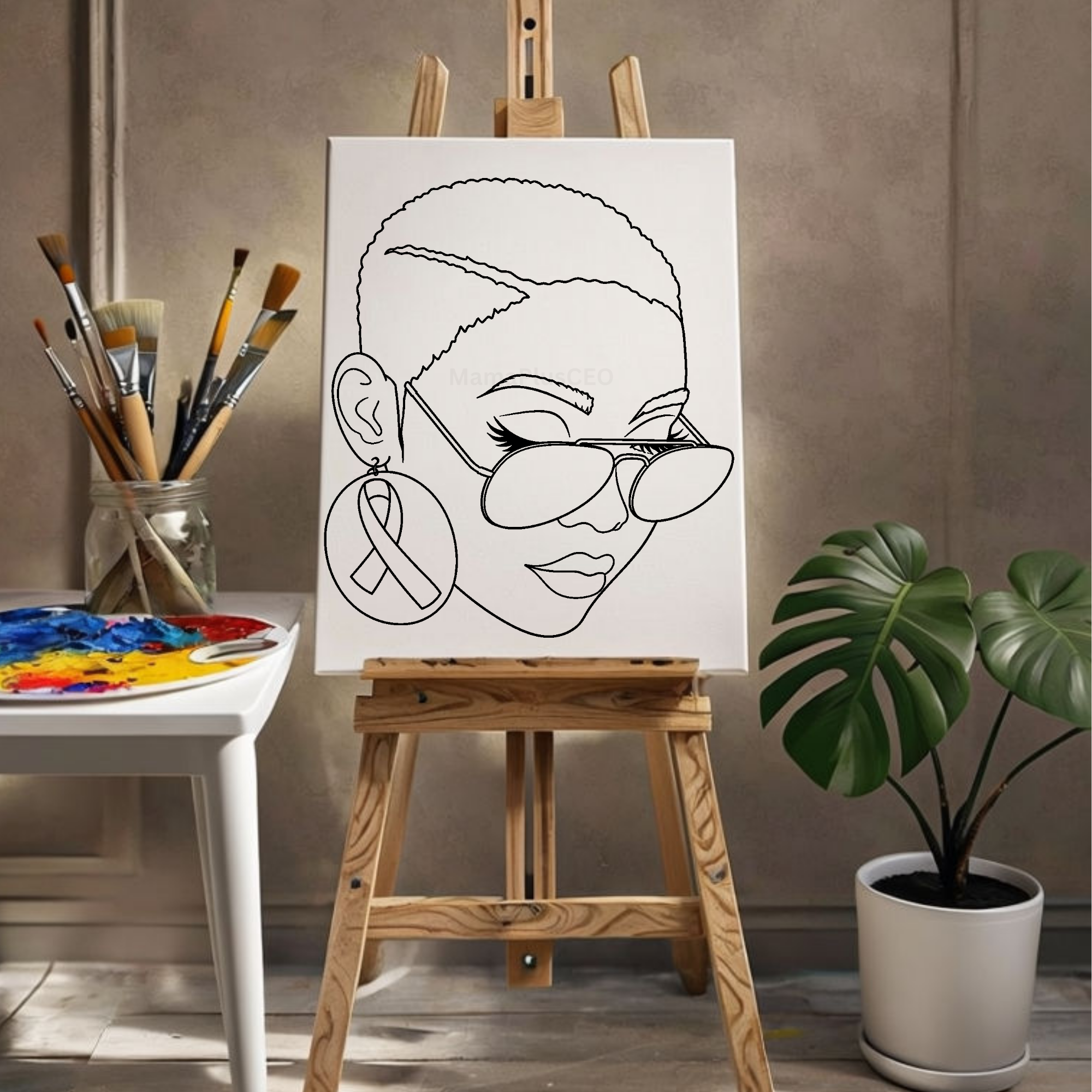 Press & Paint - Breast Cancer - Awareness