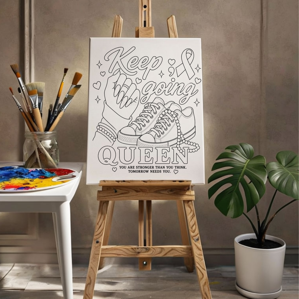 Press & Paint - Keep Going - Suicide Prevention