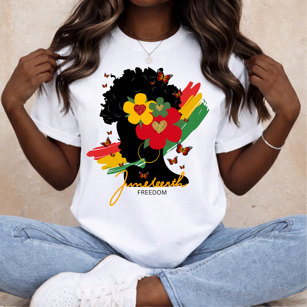 Juneteenth Freedom Tshirt or Full Color DTF Transfer