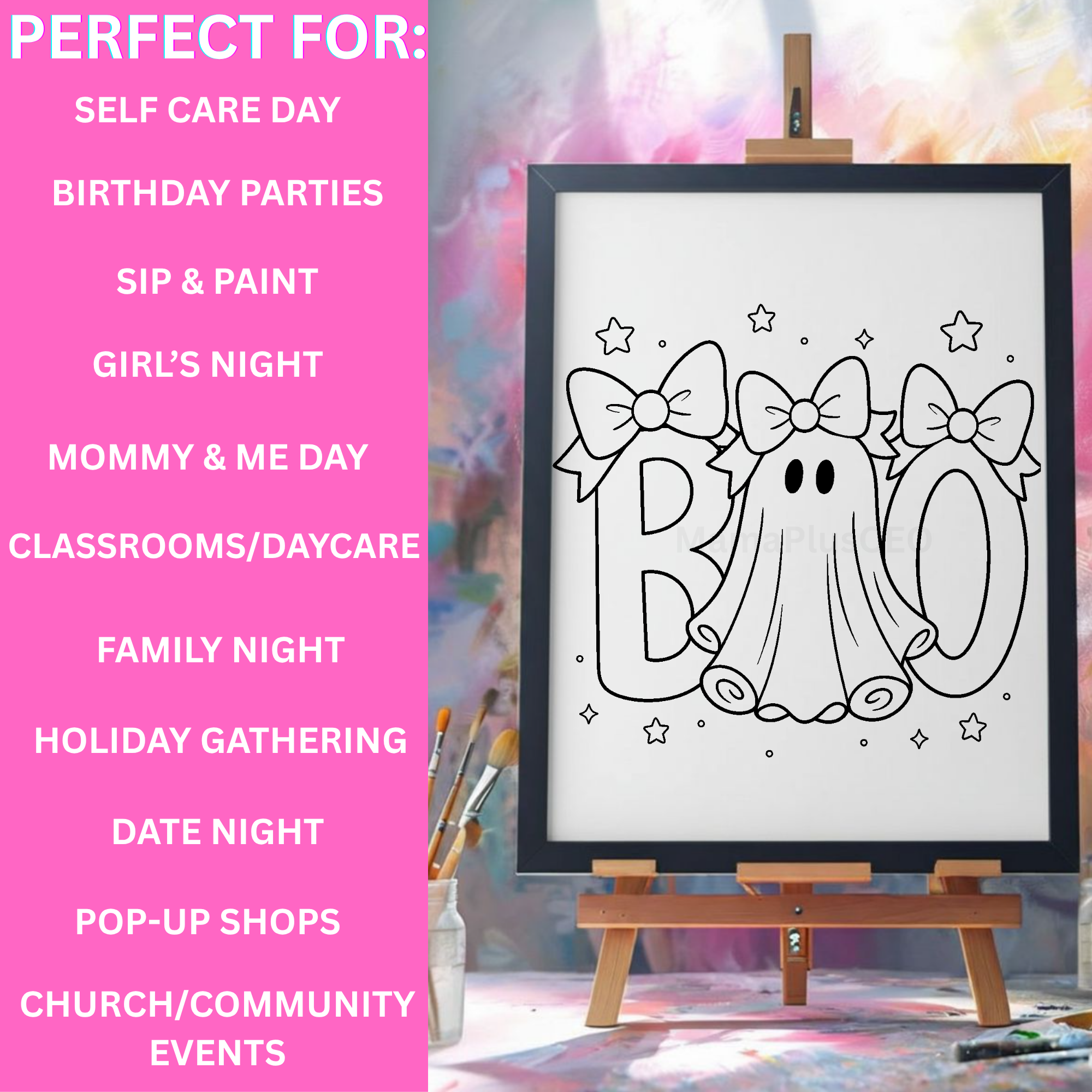 Press & Paint Kit - Boo Ghost - Halloween