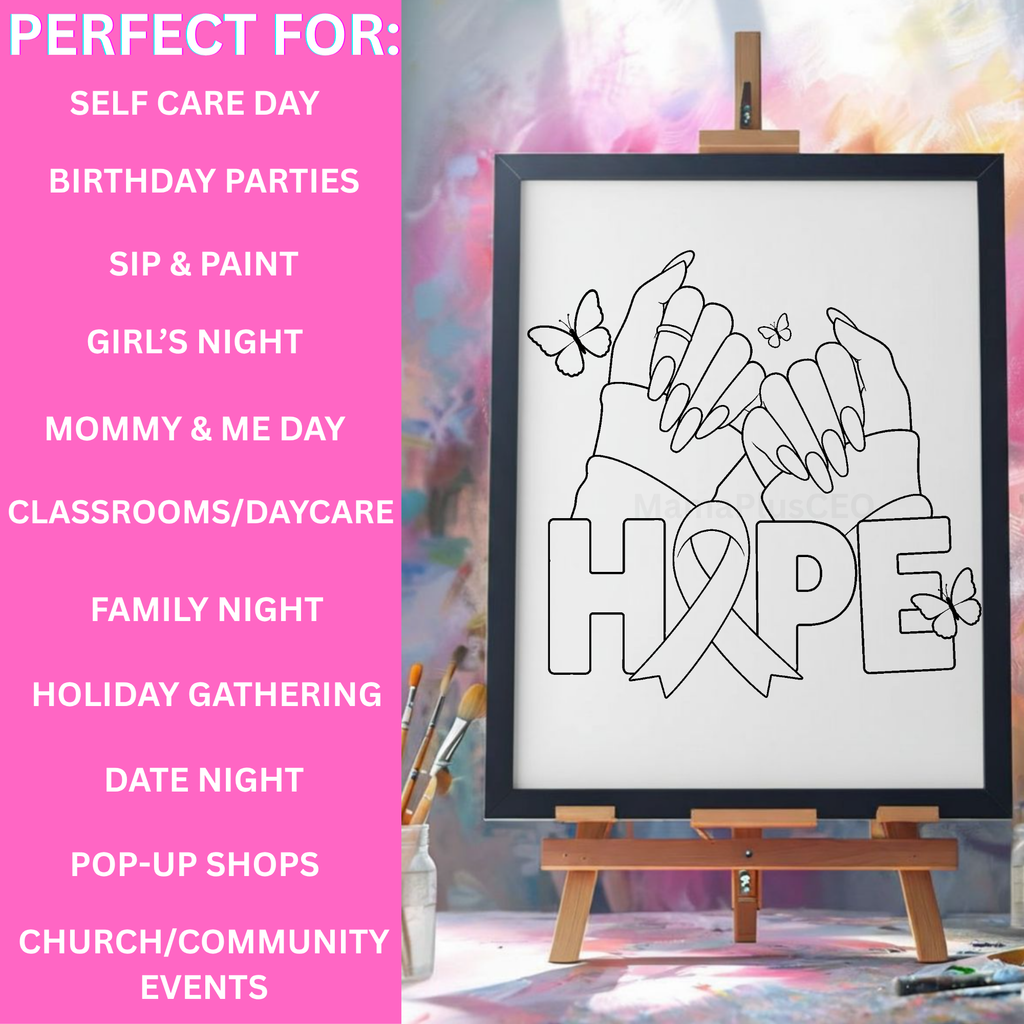 Press & Paint -Hope - Awareness