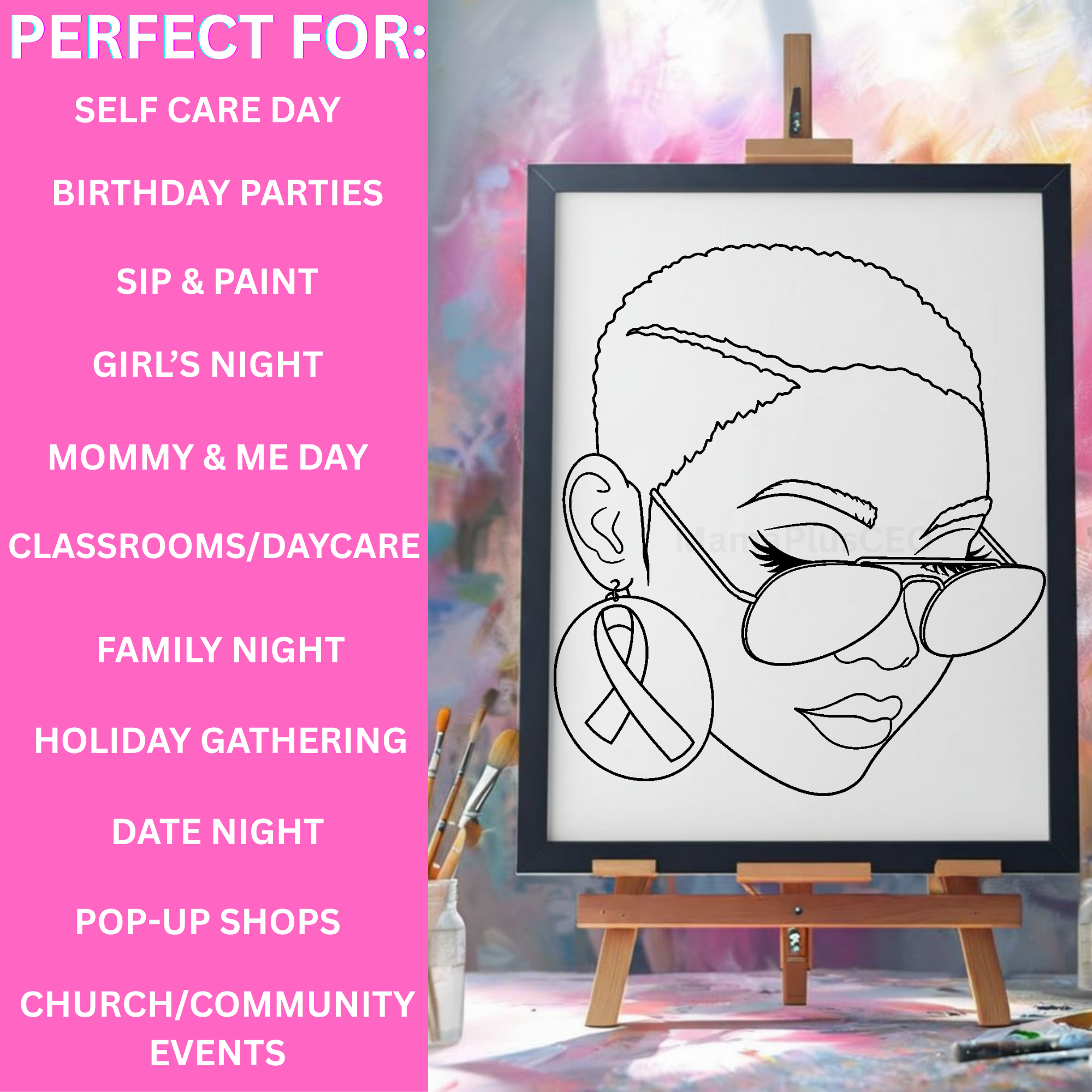 Press & Paint - Breast Cancer - Awareness