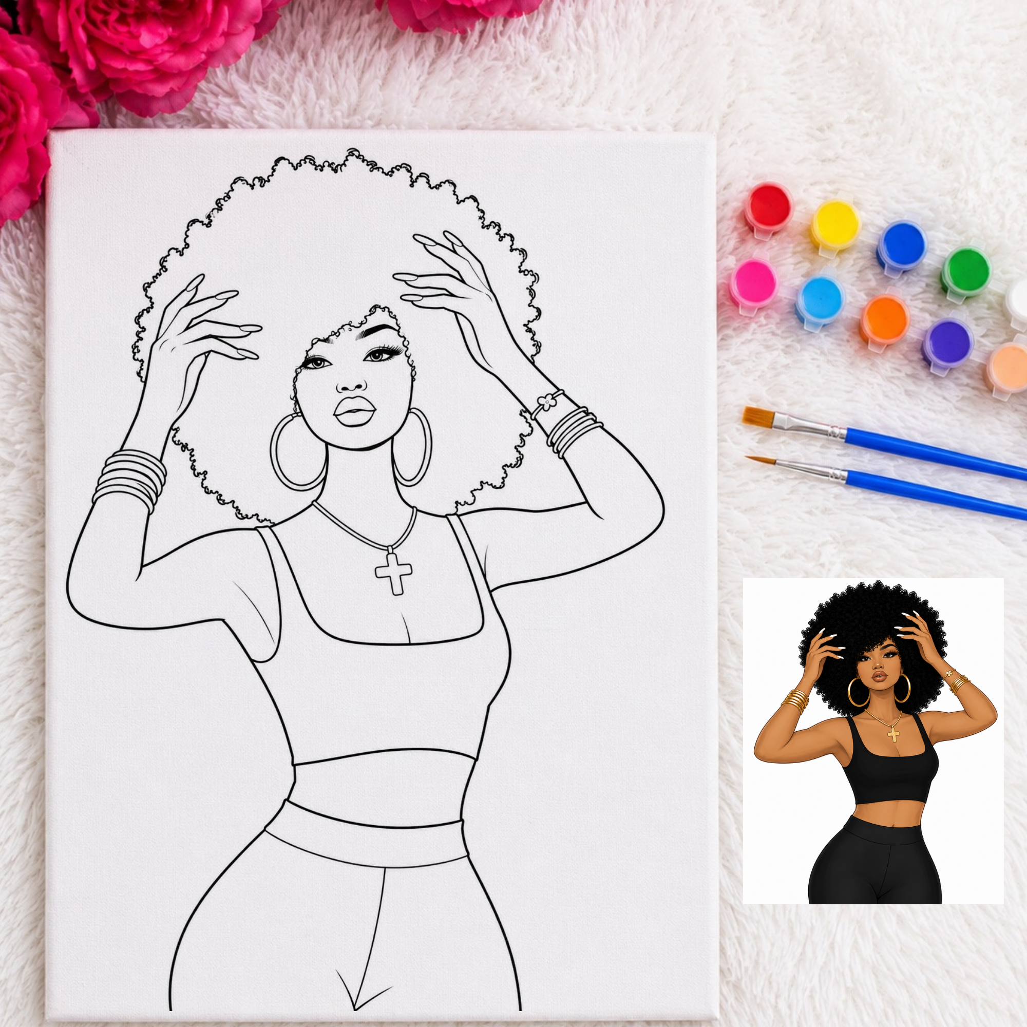 Press & Paint - Afro Queen - Ladies Night