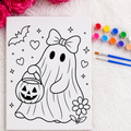 Press & Paint - Cute Ghost - Halloween