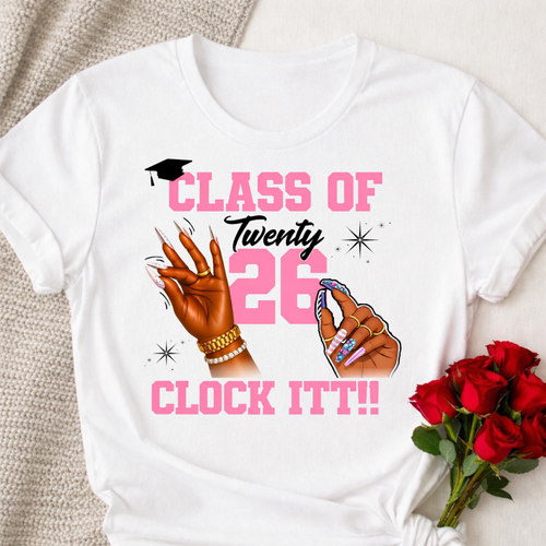Class of 2026 - Clock It - Senior 2026 Tshirt