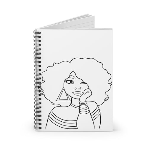Color-Your-Own 'Beautiful Crown' Notebook- Empowering DIY Journal for Women