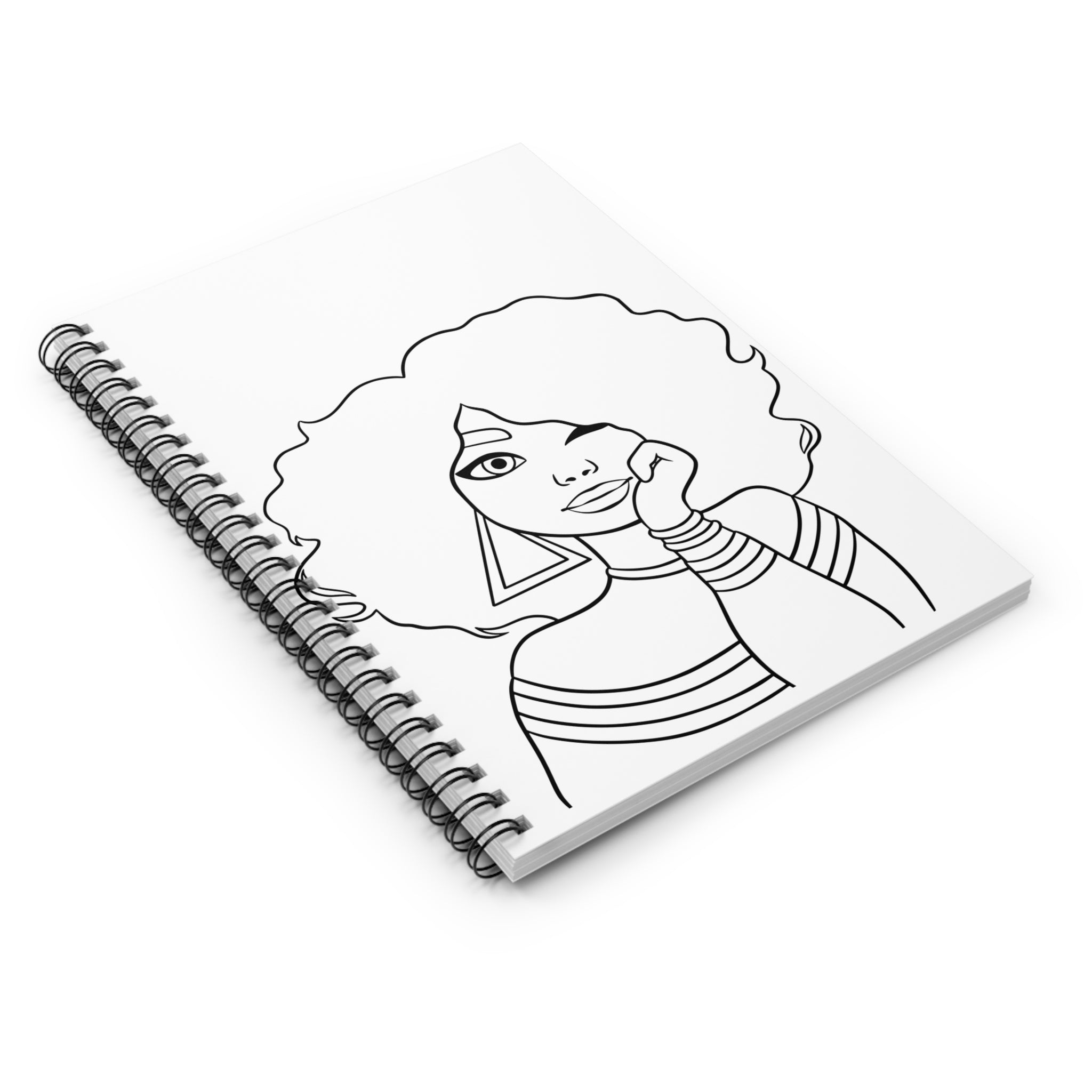 Color-Your-Own 'Beautiful Crown' Notebook- Empowering DIY Journal for Women