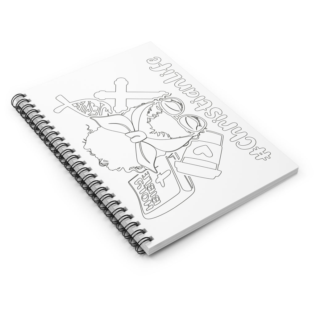Color-Your-Own 'Christian Life' Spiral Notebook- Empowering DIY Journal for Women