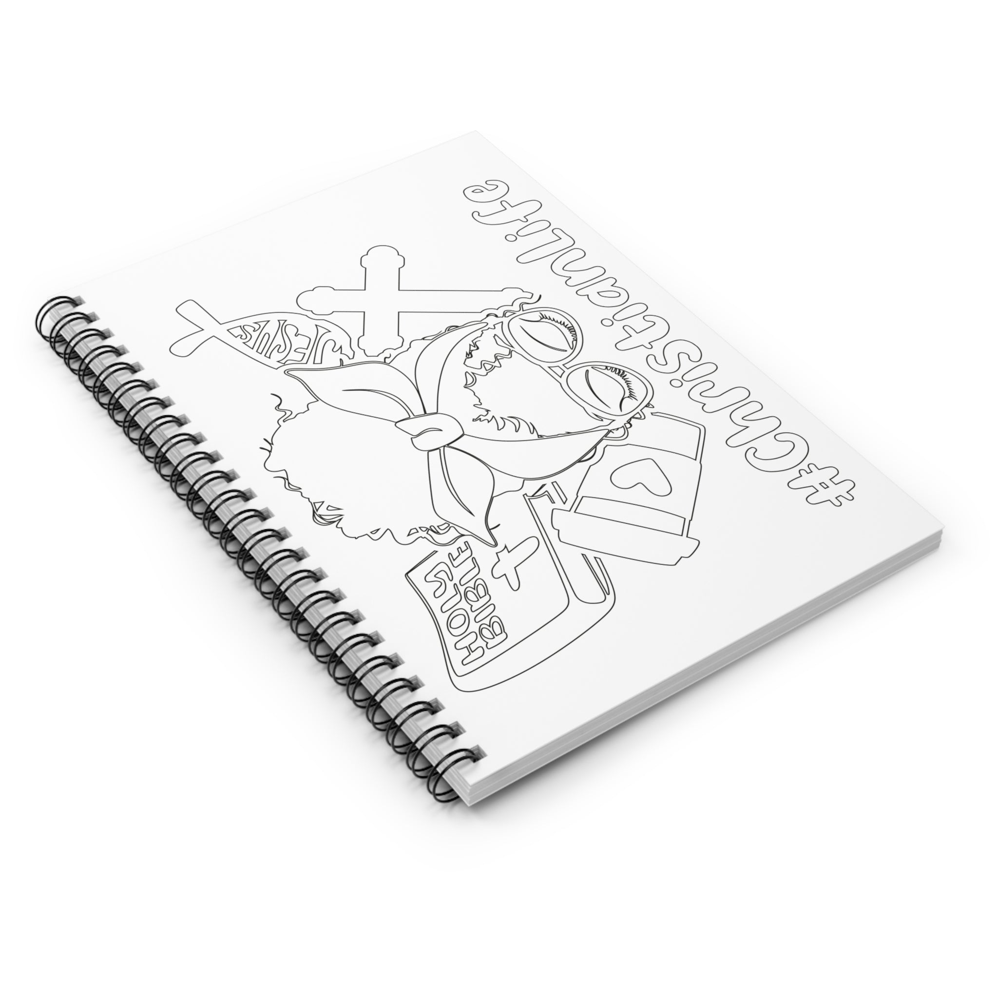 Color-Your-Own 'Christian Life' Spiral Notebook- Empowering DIY Journal for Women
