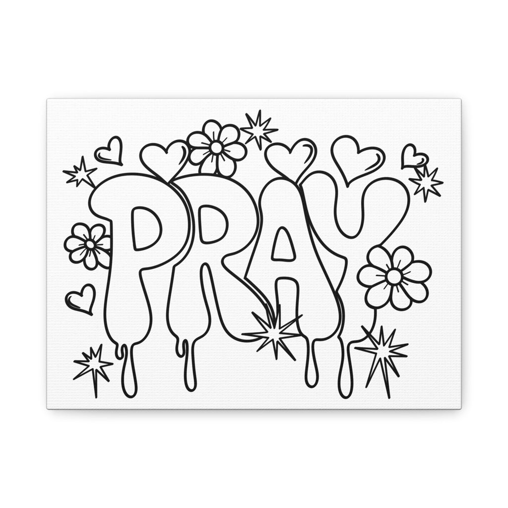 Inspirational Canvas Art, Pray Wall Decor, Motivational Home Decor, Bedroom Wall Art, Spiritual Gift for Friends