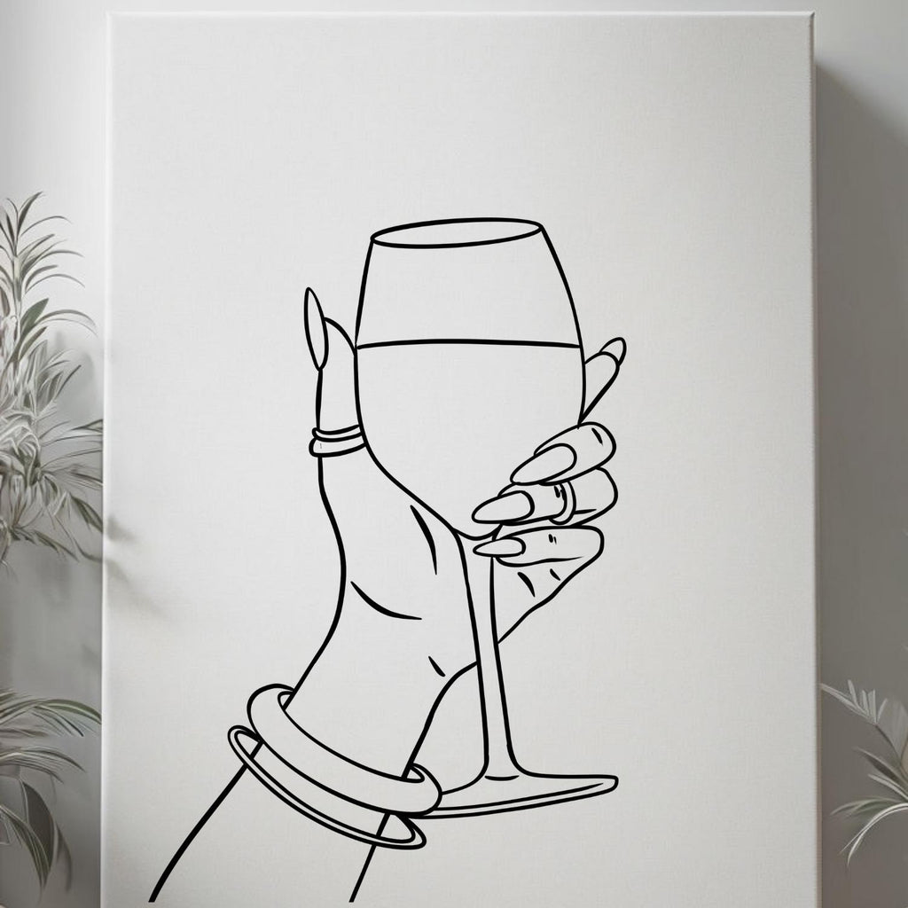 Press & Paint Kit - Wine Glass