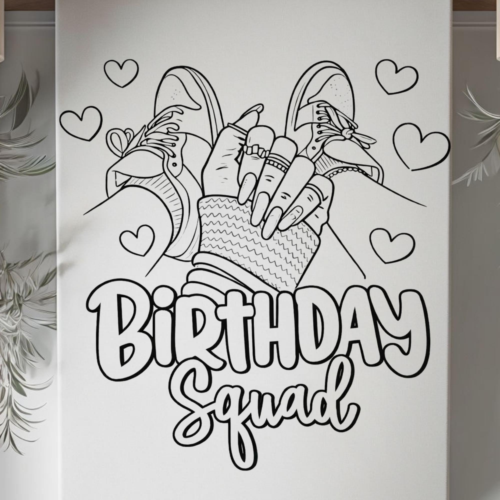 Press & Paint Kit - Birthday Squad