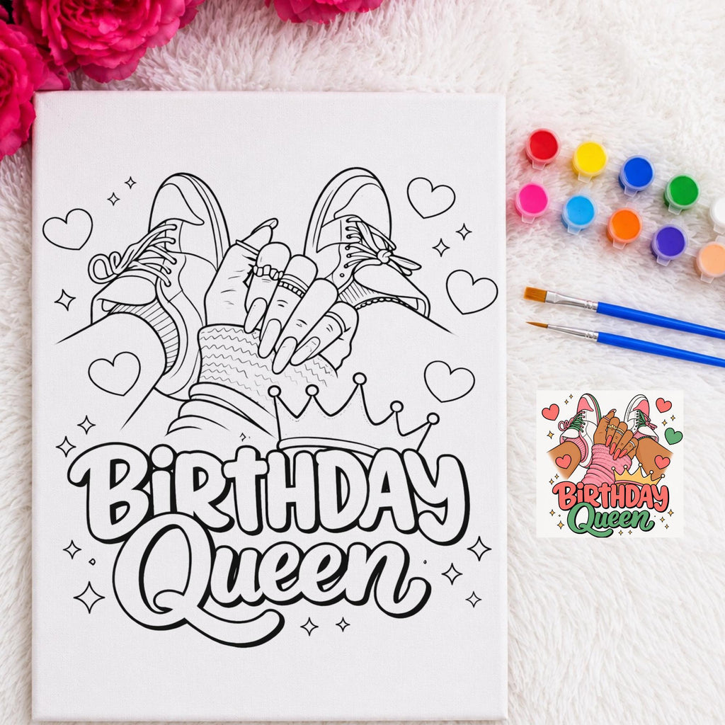Press & Paint Kit - Birthday Queen