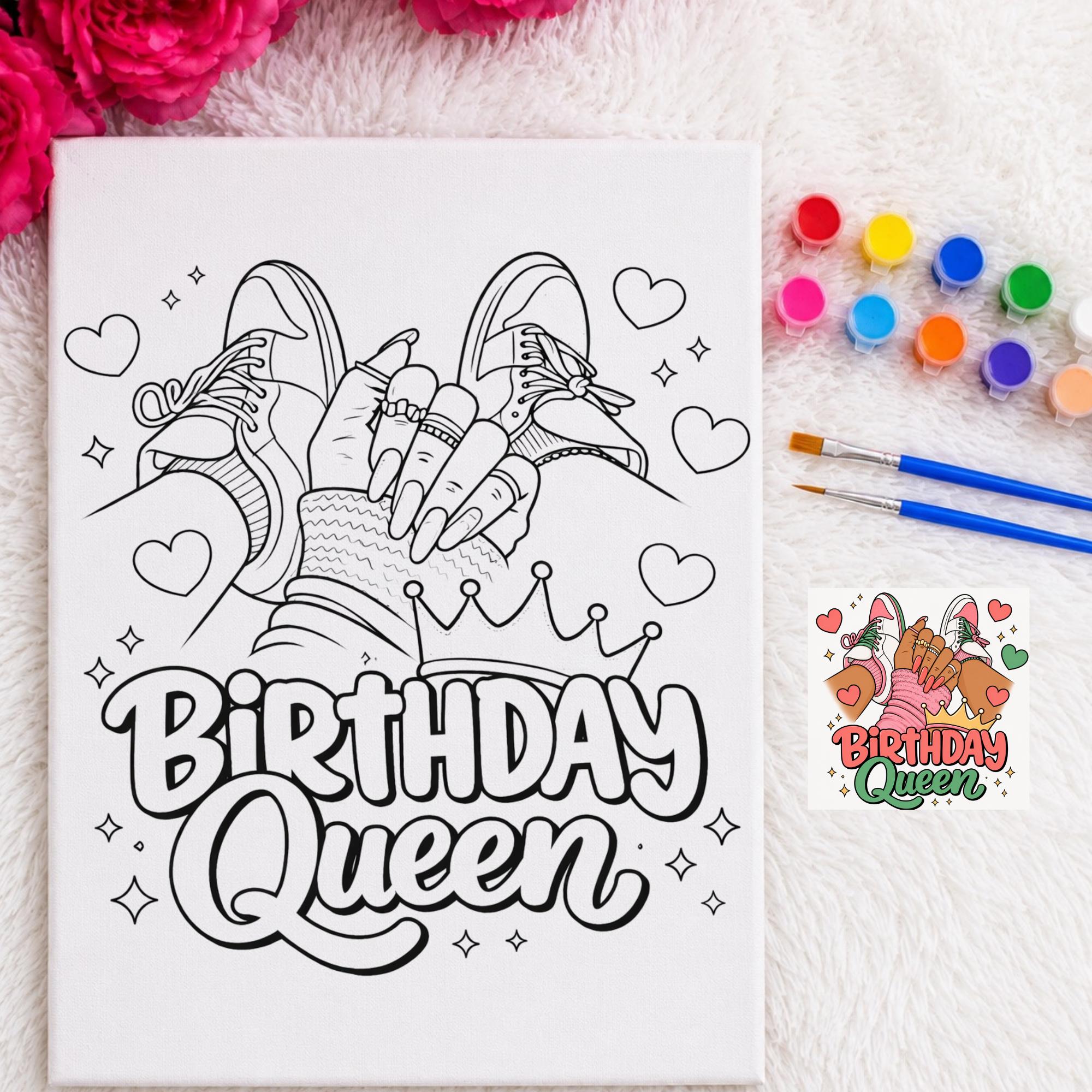 Press & Paint Kit - Birthday Queen