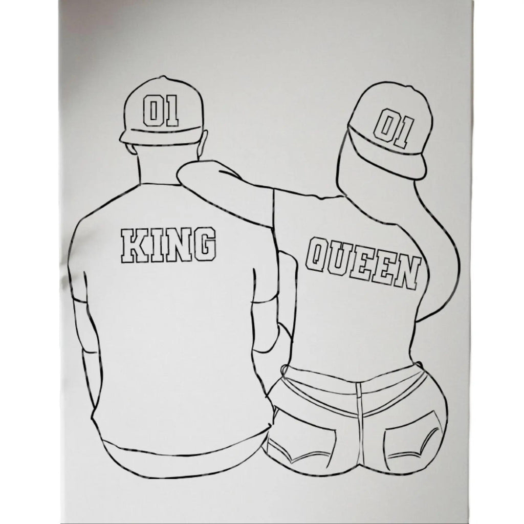 Press & Paint Kit - King & Queen
