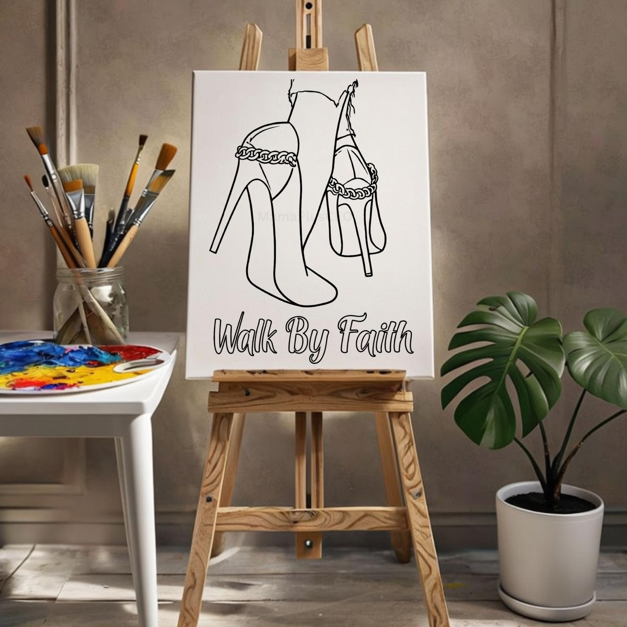 Press & Paint Kit - Walk By Faith