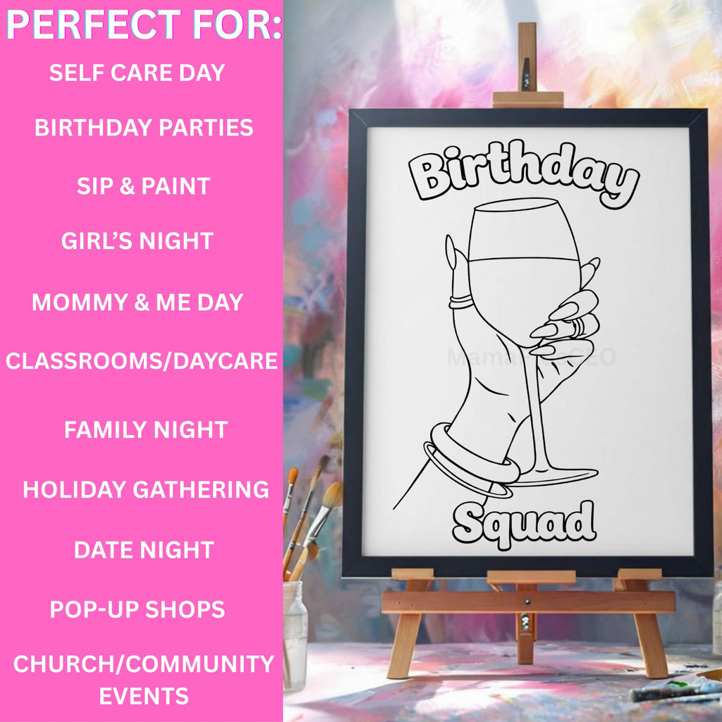 Press & Paint Kit - Birthday Squad