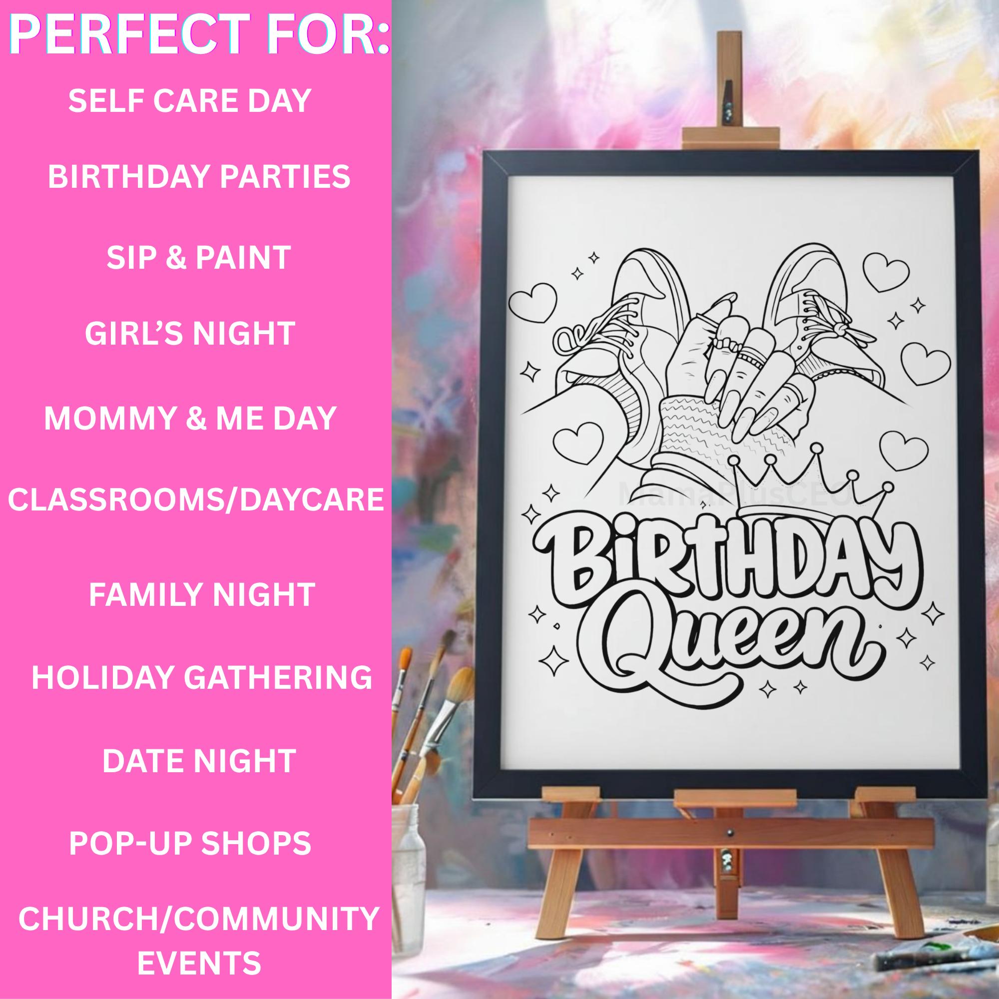 Press & Paint Kit - Birthday Queen