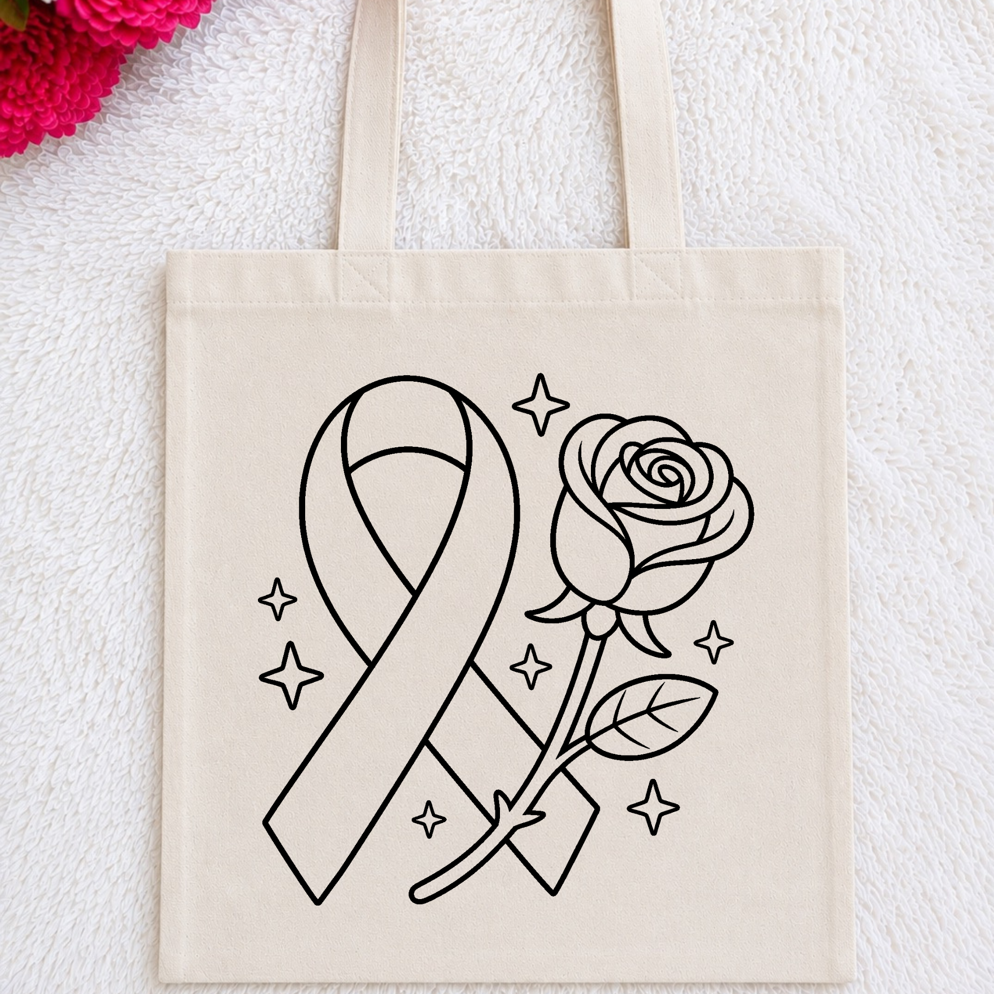 Canvas Tote Bag (Cancer Awareness)