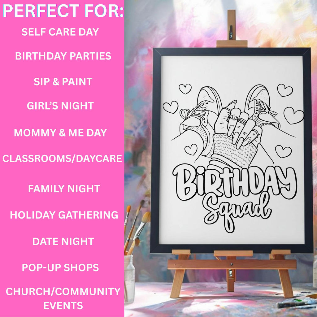 Press & Paint Kit - Birthday Squad