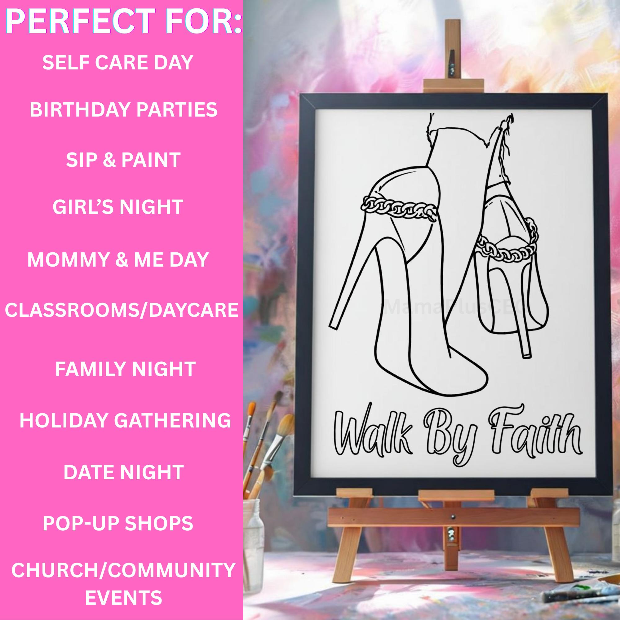 Press & Paint Kit - Walk By Faith