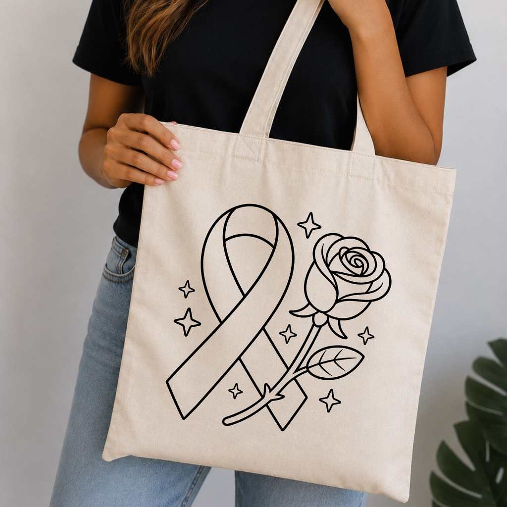 Canvas Tote Bag (Cancer Awareness)