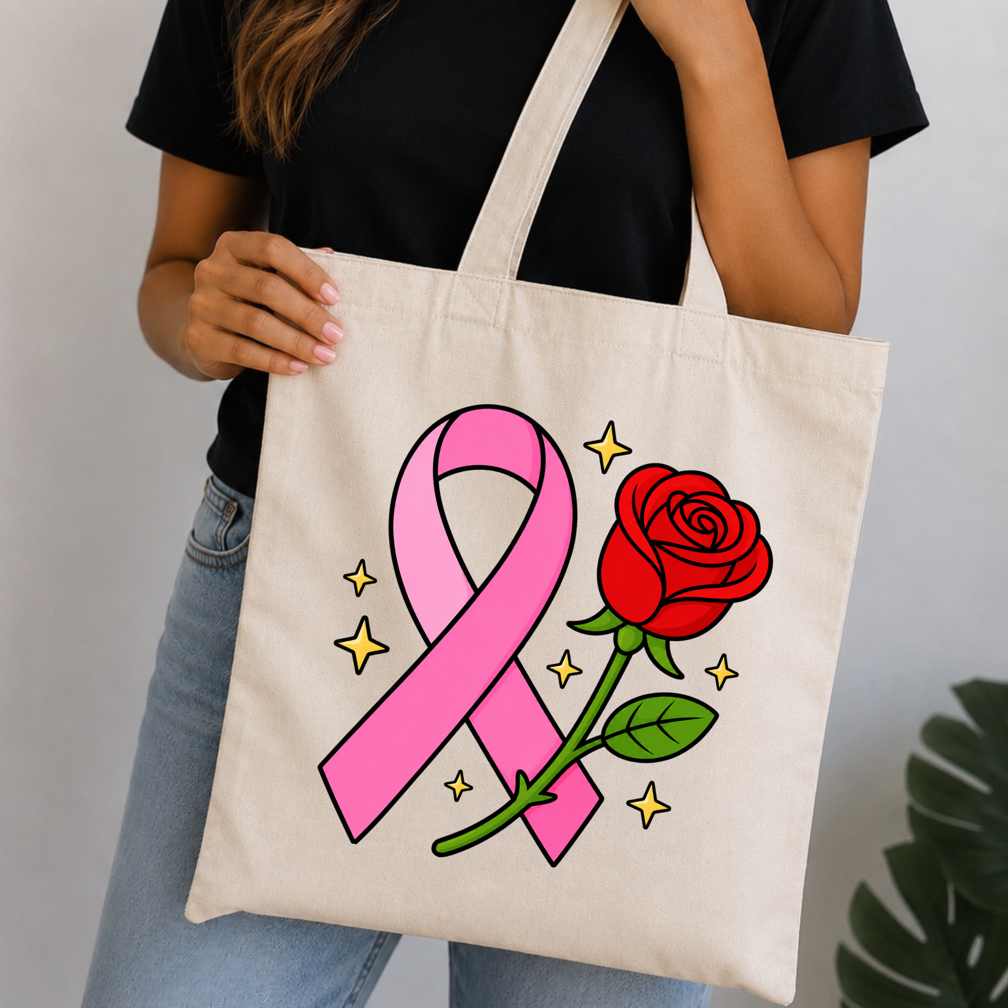 Canvas Tote Bag (Cancer Awareness)