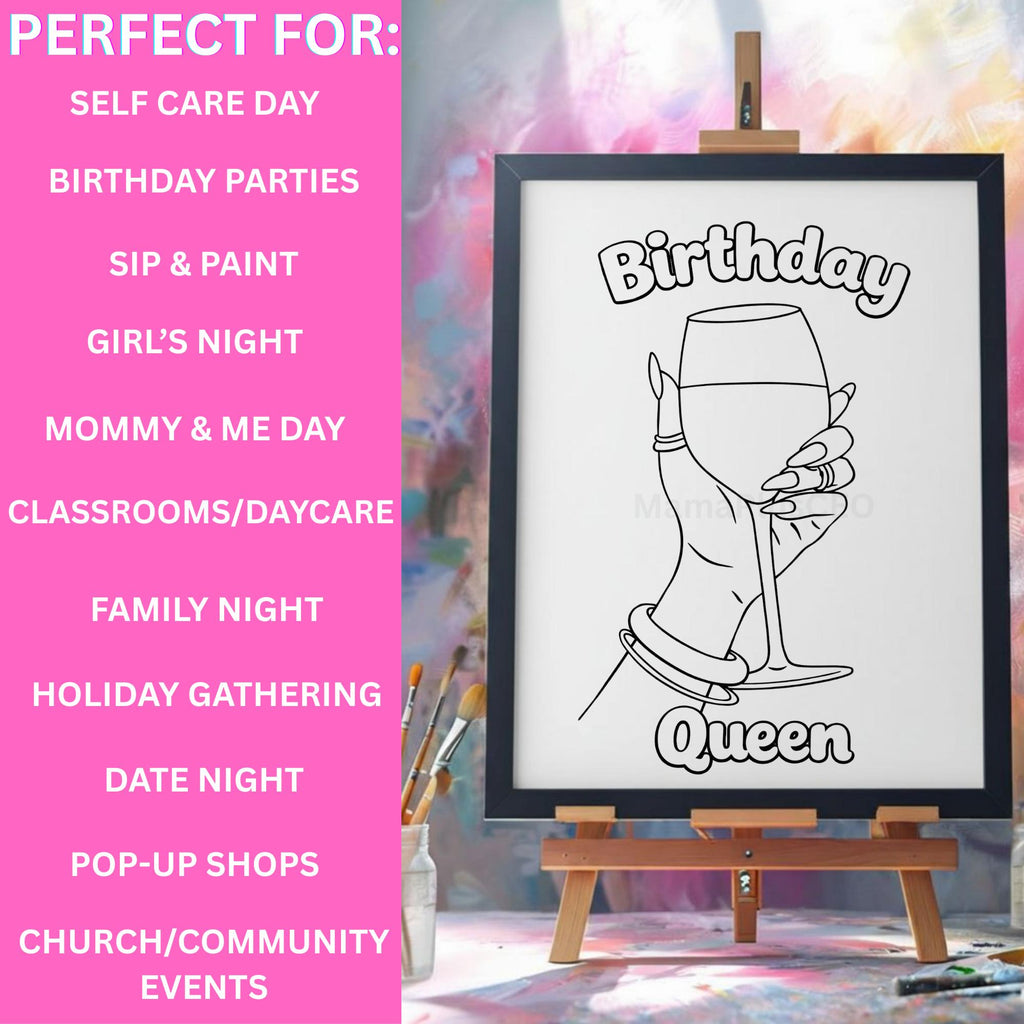 Press & Paint Kit - Birthday Queen