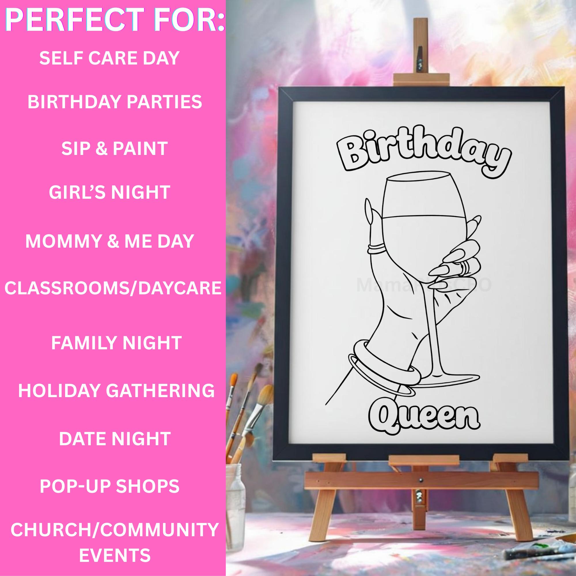 Press & Paint Kit - Birthday Queen