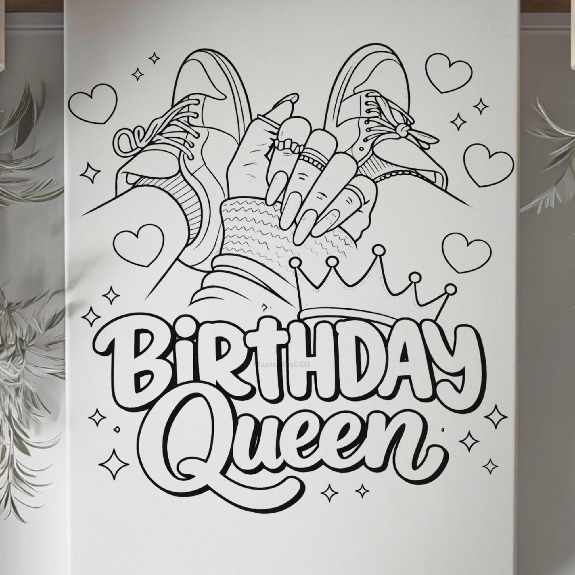 Press & Paint Kit - Birthday Queen