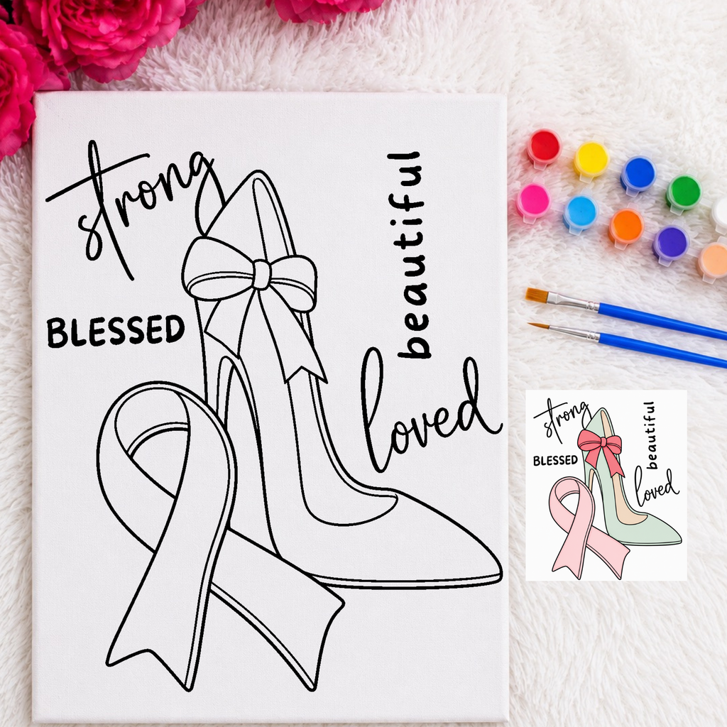 Press & Paint Kit - Cancer Awareness
