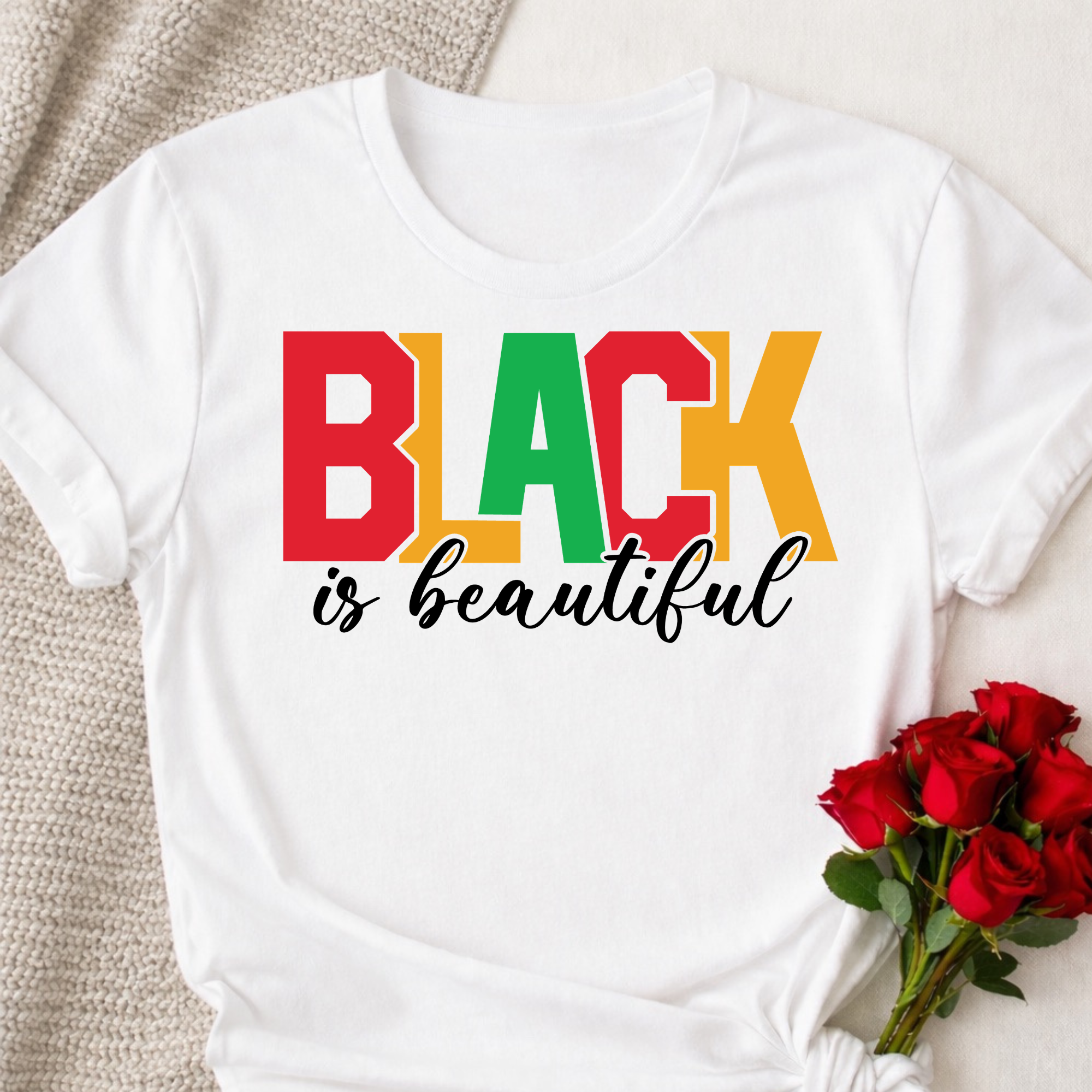 Juneteenth Black is Beautiful Tshirt or Full Color DTF Transfer