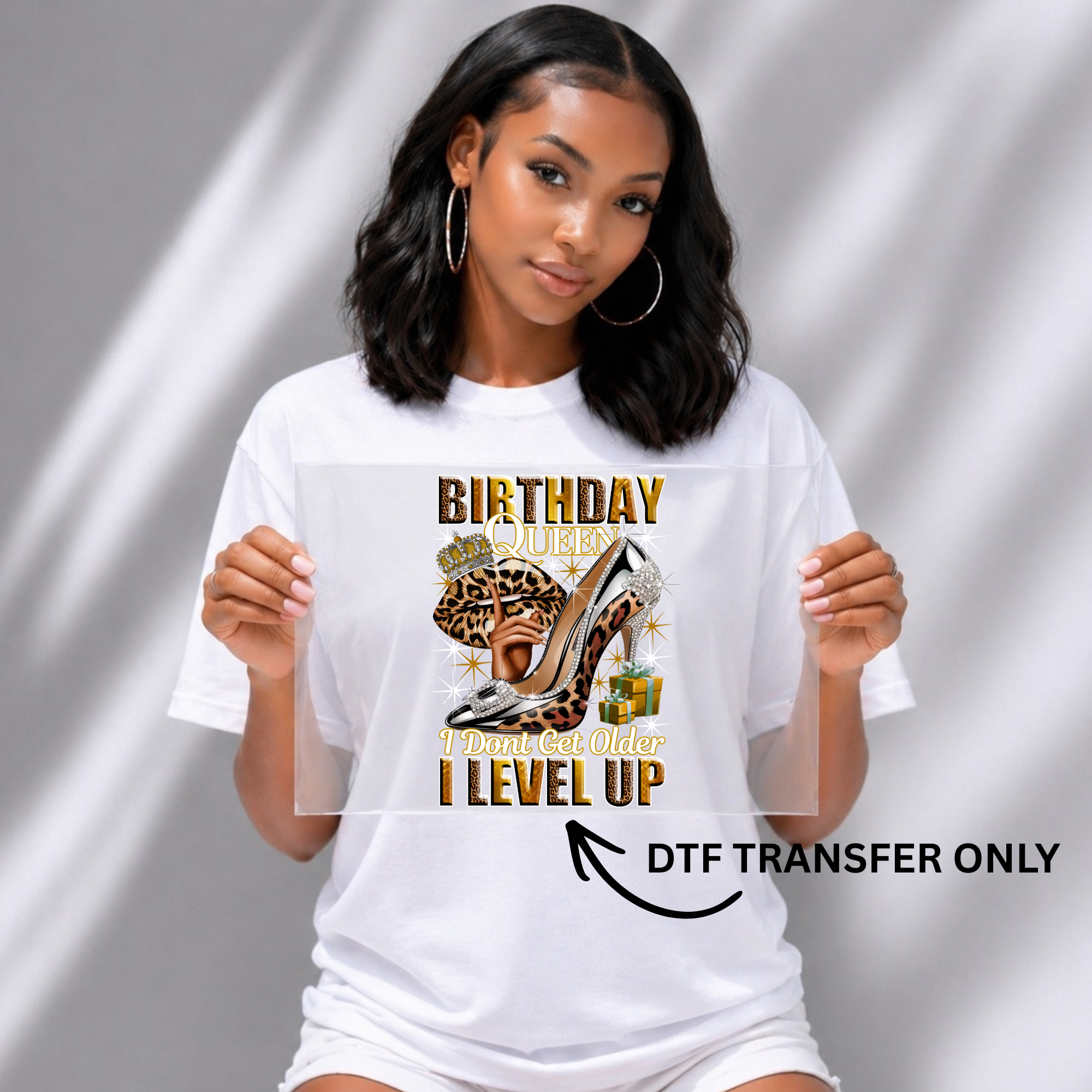 I Level Up Birthday Tshirt or Full Color DTF Transfer