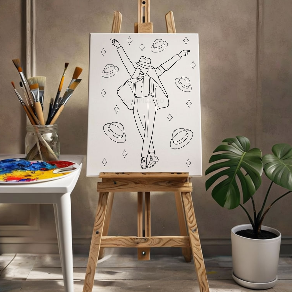 DTF Transfer Outline or Press & Paint Kit - MJ