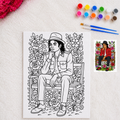 DTF Transfer Outline or Press & Paint Kit - MJ King of POP