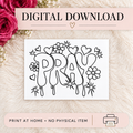 PRAY Coloring Page - Christian Printable PNG - Instant Digital Download