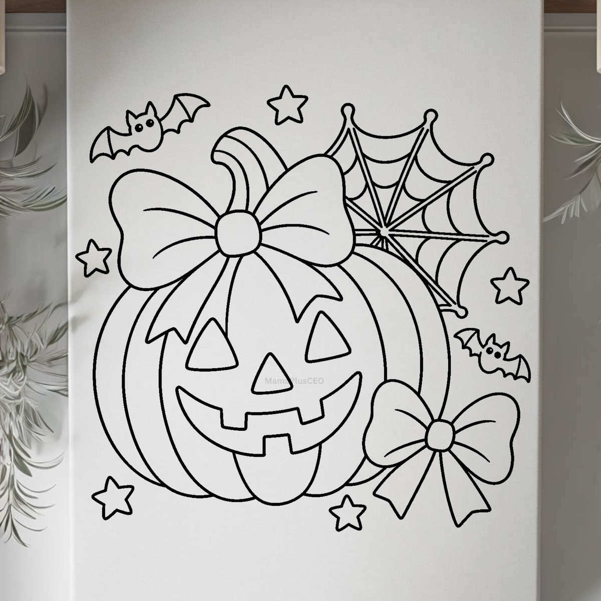 Press & Paint - Cute Pumpkin- Halloween