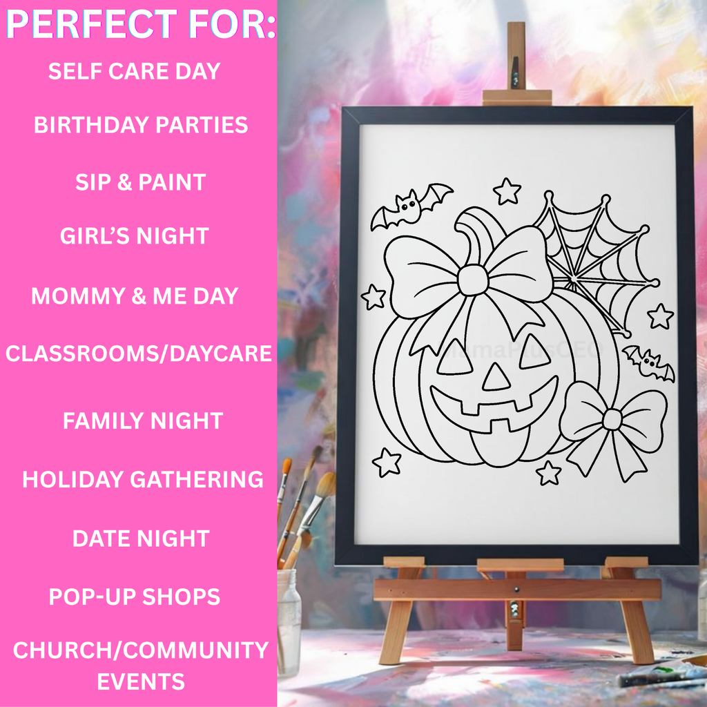 Press & Paint - Cute Pumpkin- Halloween